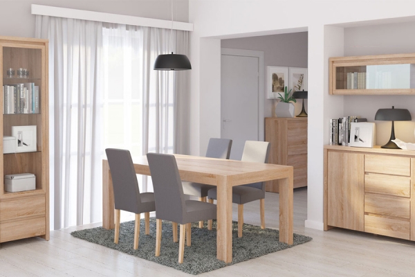 Столовая Kaspian, дуб сонома