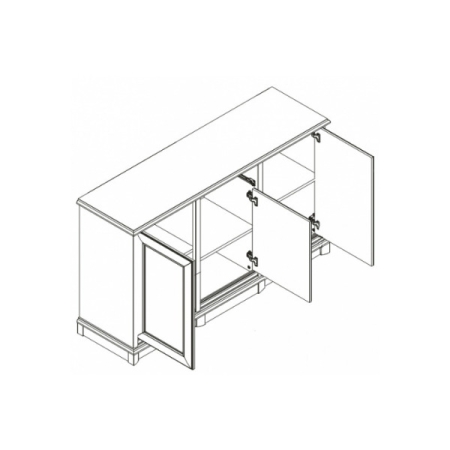 Комод Соната 3D1S Гербор New