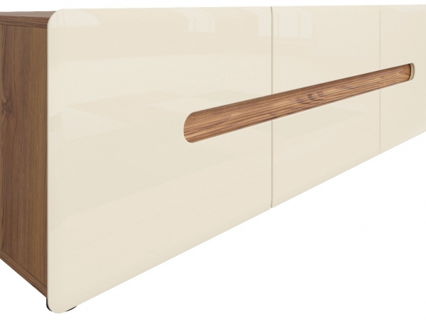 Тумба ТВ Indio RTV2D2S, лиственница sibiu золотая, перламутр глянец