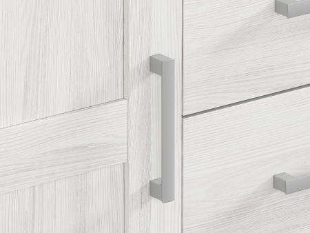 Комод Romance KOM1D4S, лиственница sibu светлая/дуб санремо светлый