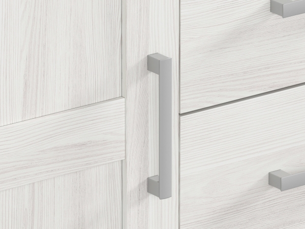 Комод Romance KOM1D4S, лиственница sibu светлая/дуб санремо светлый