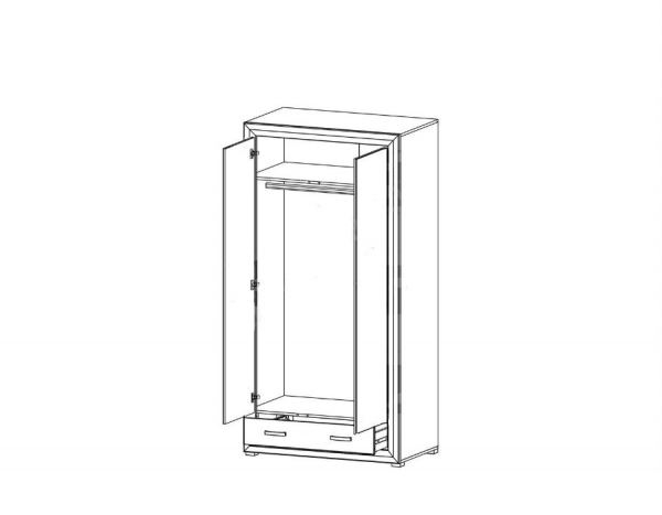 Шкаф платяной Маркус SZF2D1S БРВ Украина