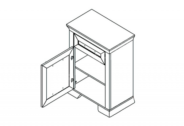 Тумба Марсель KOM1D1S Гербор