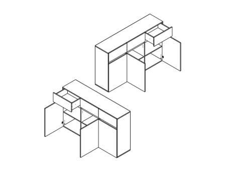 Комод Лондон KOM3D3S Гербор