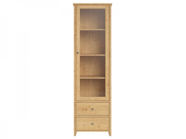 Витрина Porto REG1W2S, дуб натуральный берлингтон