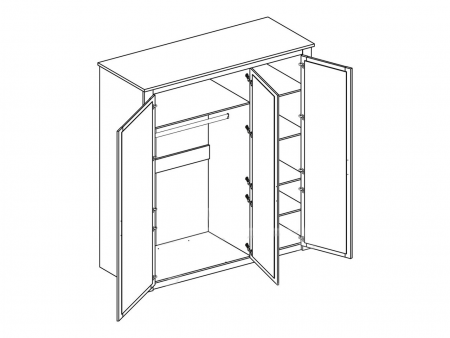 Шкаф Эшли 3Д Світ Меблів