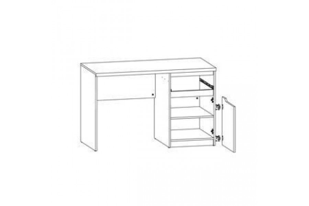 Стол письменный Джули BIU/120 БРВ Украина, венге магия/дуб конкордия
