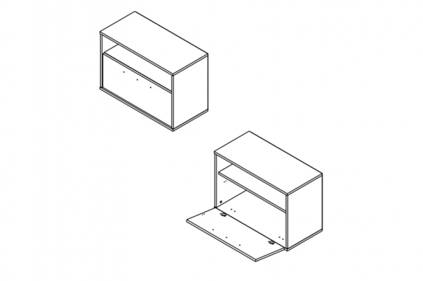 Тумба для обуви Агата KOM1D Гербор