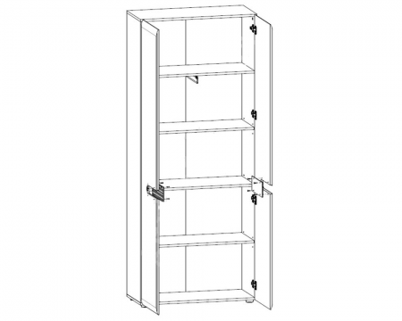 Шкаф Azteca Trio REG2D/19/8 BRW Польша