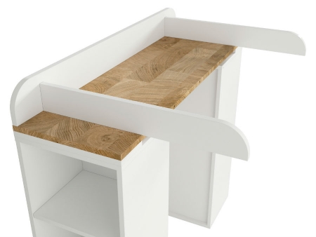 Стол пеленальный Dreviso Baby PRK, белый/дуб вестминстер/белый дуб