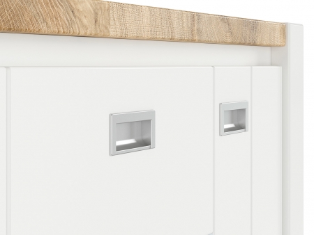 Витрина Dreviso REG2D1W/125/123, белый/дуб вестминстер/белый