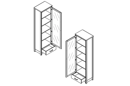 Витрина Дана REG1W1S Гербор