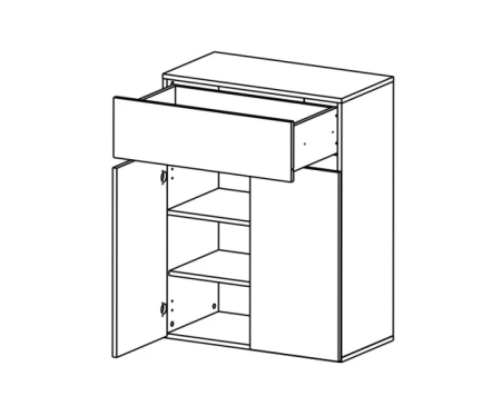 Тумба Лондон KOM2D1S Гербор