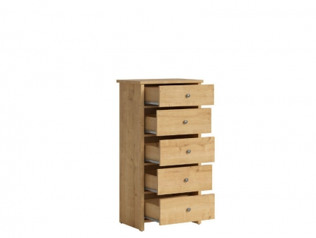 Комод Porto KOM5S, дуб натуральный берлингтон