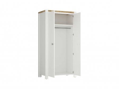 Шкаф Dreviso SZF2D/100, белый/дуб вестминстер/белый