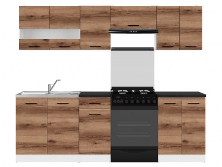 Кухня Junona Line 240 дуб делано темный BRW Польша