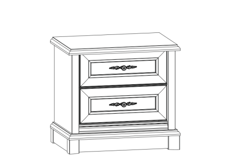 Тумба прикроватная Соната 2S Гербор New