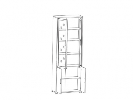 Витрина Каби REG 2W2D/79/220 Гербор