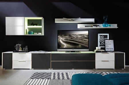 Шкаф навесной Median SFW1D/6/6, белый/белый глянец