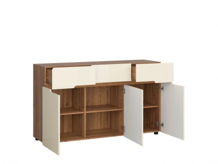 Комод Indio KOM3D3S, лиственница sibiu золотая, перламутр глянец