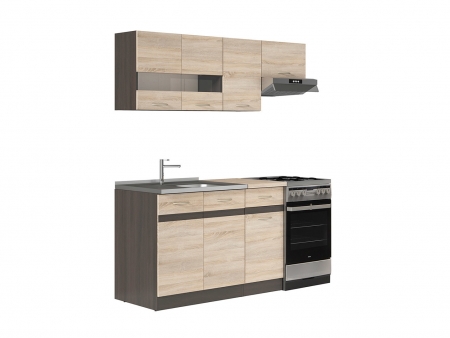Кухня Junona Line 170 BRW, дуб сонома/дуб венге