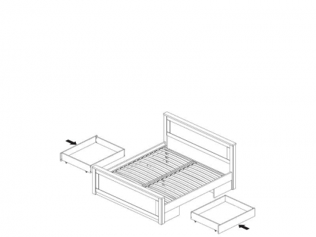 Кровать Антверпен 2 160 БРВ Украина
