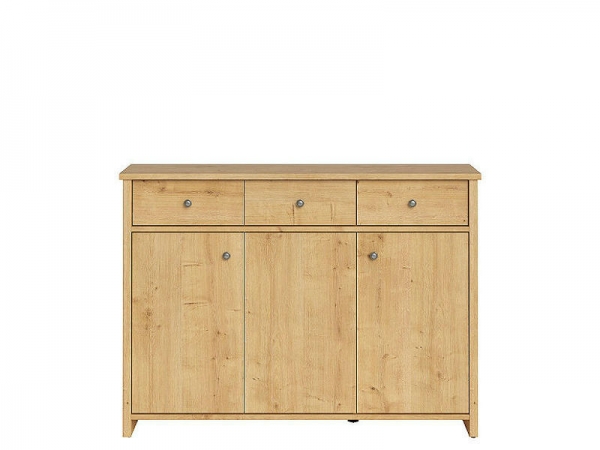 Комод Porto KOM3D3S, дуб натуральный берлингтон