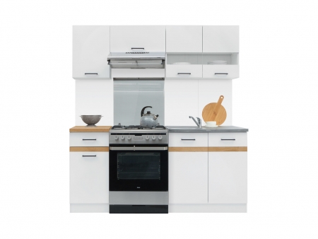 Кухня Junona Line 180 BRW, белый глянец