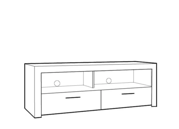 Тумба ТВ Белен RTV2S Гербор, сосна каньон/дуб корабельный