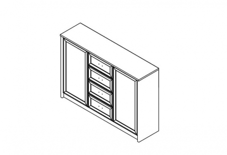 Комод Салерно KOM2D4S Гербор
