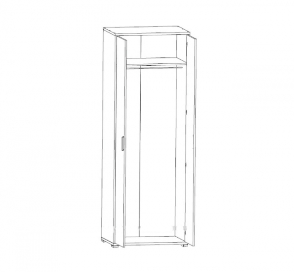 Шкаф платяной Офис Лайн SZF2D/79/220 Гербор