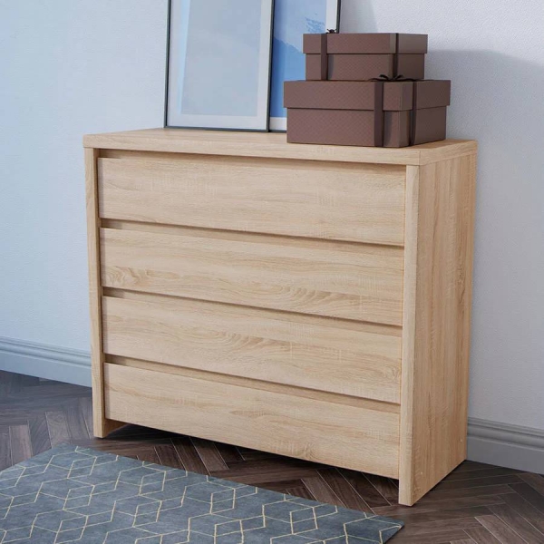 Комод Каспиан KOM 4S БРВ Украина, дуб сонома