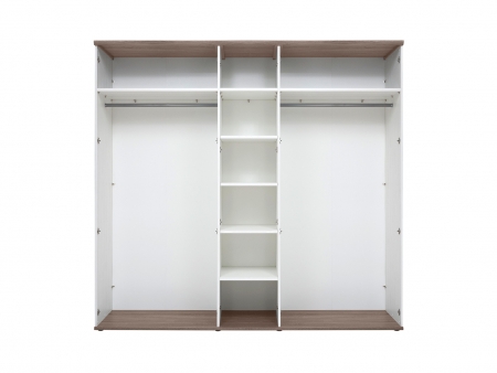 Шкаф Stockholm SZF5D/23/24, сосна andersen белая/дуб сонома темный