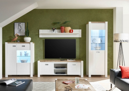 Гостиная Dreviso, белый/дуб вестминстер/белый