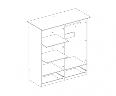Шкаф Соня 4Д Світ Меблів