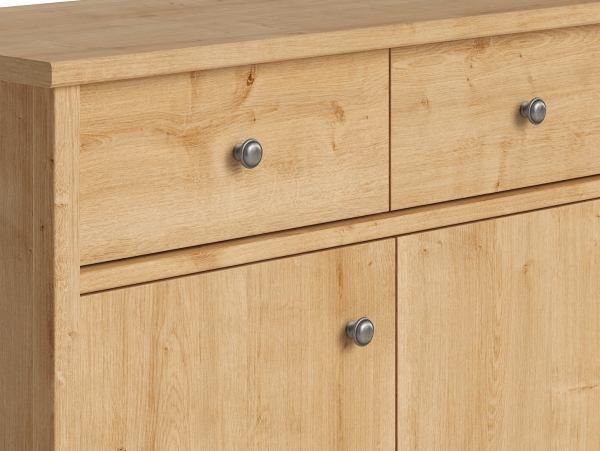 Комод Porto KOM3D3S, дуб натуральный берлингтон