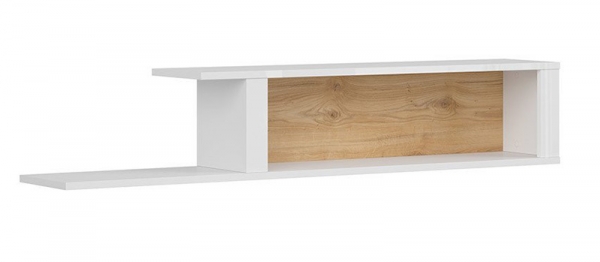 Полка Modesto POL/150, белый глянец/дуб минерва