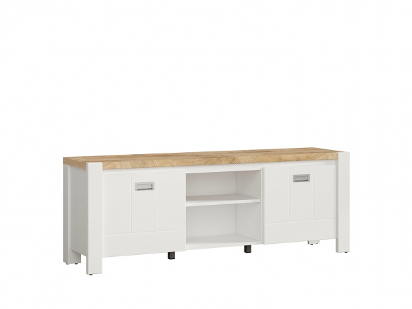 Тумба ТВ Dreviso RTV2D/160, белый/дуб вестминстер/белый