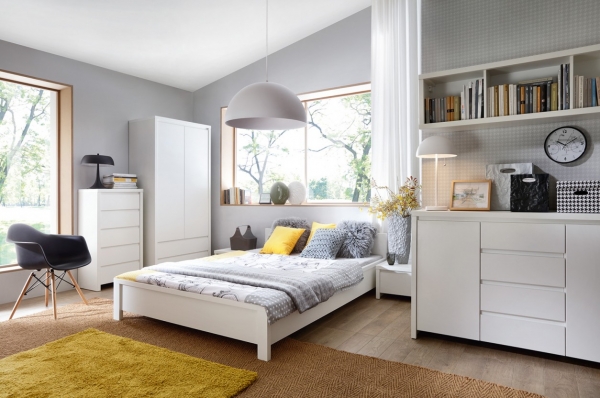 Кровать Kaspian LOZ/140 BRW Польша