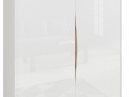 Шкаф Pori SZF2D, белый глянец