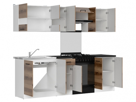 Кухня Junona Line 240 дуб делано темный BRW Польша