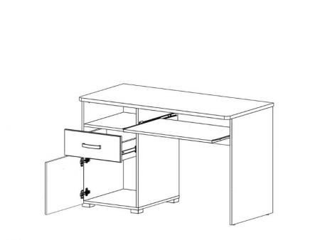 Стол письменный Маркус BIU1D1S БРВ Украина