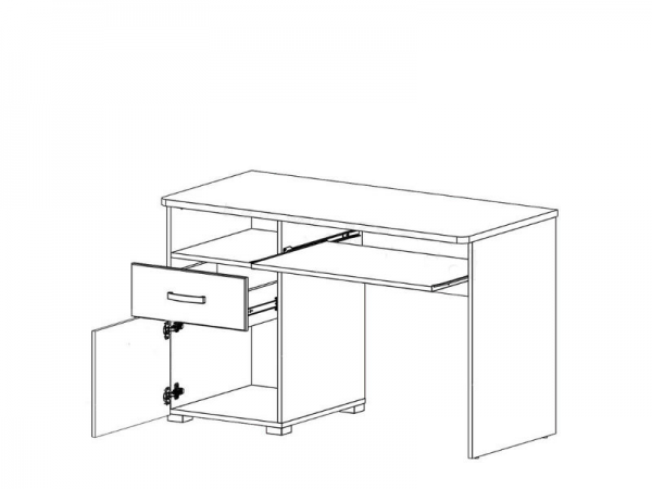 Стол письменный Маркус BIU1D1S БРВ Украина