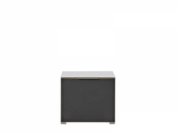 Тумба ТВ Median RTV1D/5/6, белый/белый глянец/антрацит