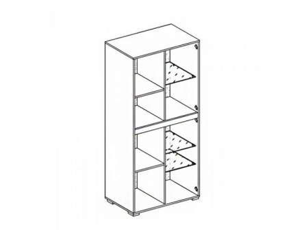 Витрина Бьянко 2Д СК Світ Меблів