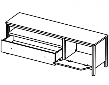 Тумба ТВ Чос RTV1S1D Гербор
