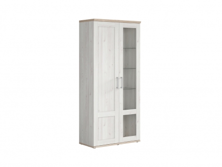 Витрина Romance REG1D1W, лиственница sibu светлая/дуб санремо светлый