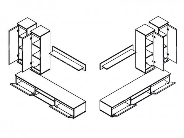 Стенка Люсия 175 Гербор, нимфея альба
