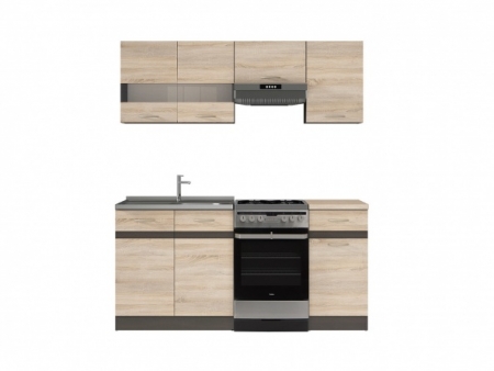 кухня junona line 170 brw дуб санремо/дуб венге