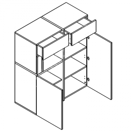 Тумба Лайн REG2D2S Гербор